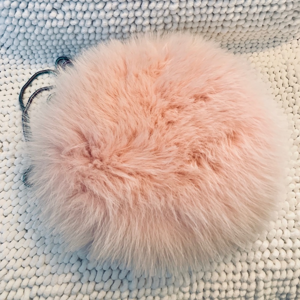 Diane von Furstenberg Love Power Fur Puff Mini Bag